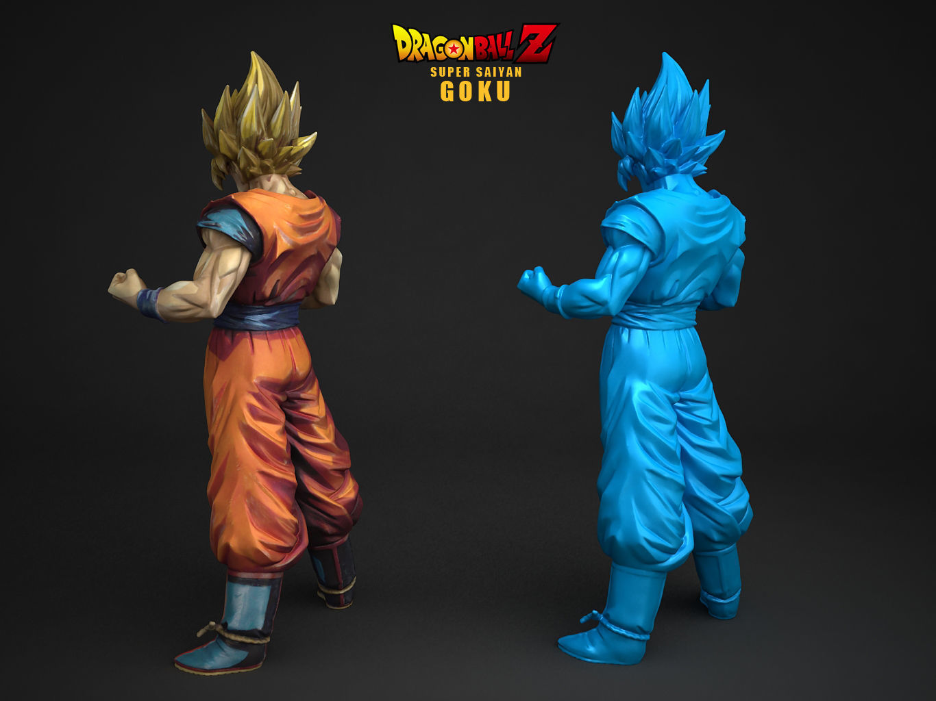 SUPER SAIYAN GOKU 2D Paint 3D model_14