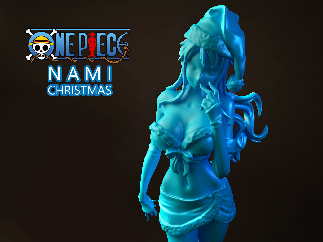 NAMI Christmas one piece 3D model_1