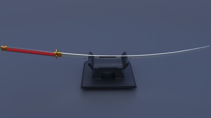 nodachi samurai sword 3D model