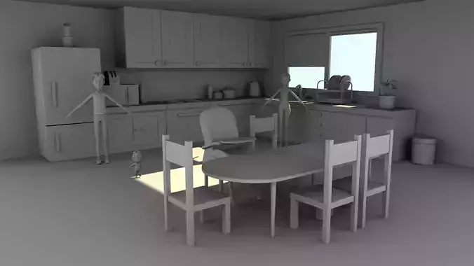 kitchen with table and chairs