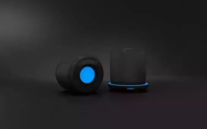 Speakers Sophia Low-poly 3D model