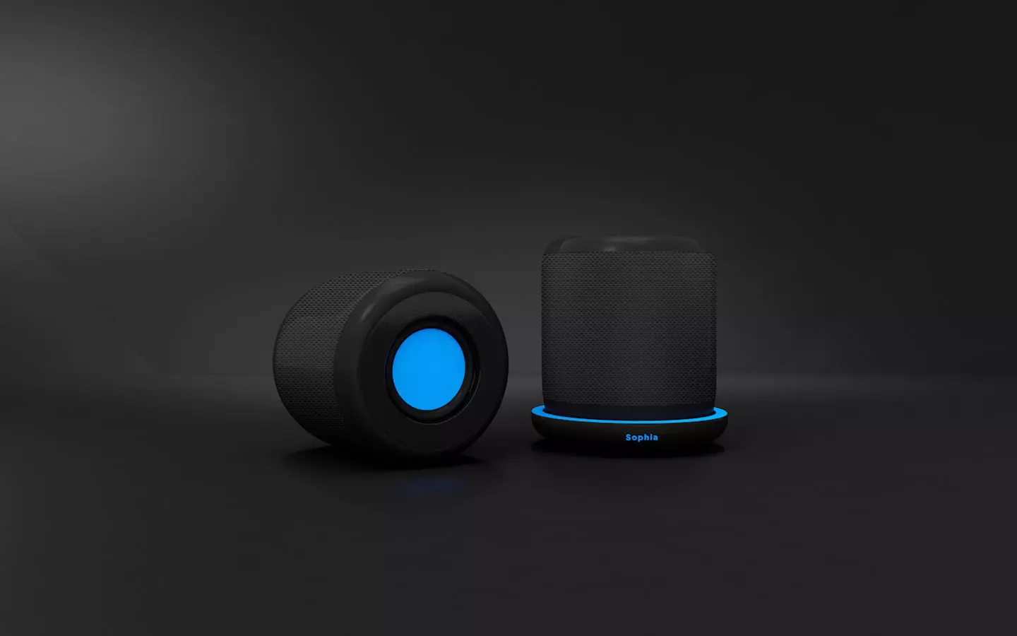 Speakers Sophia Low-poly 3D model_0