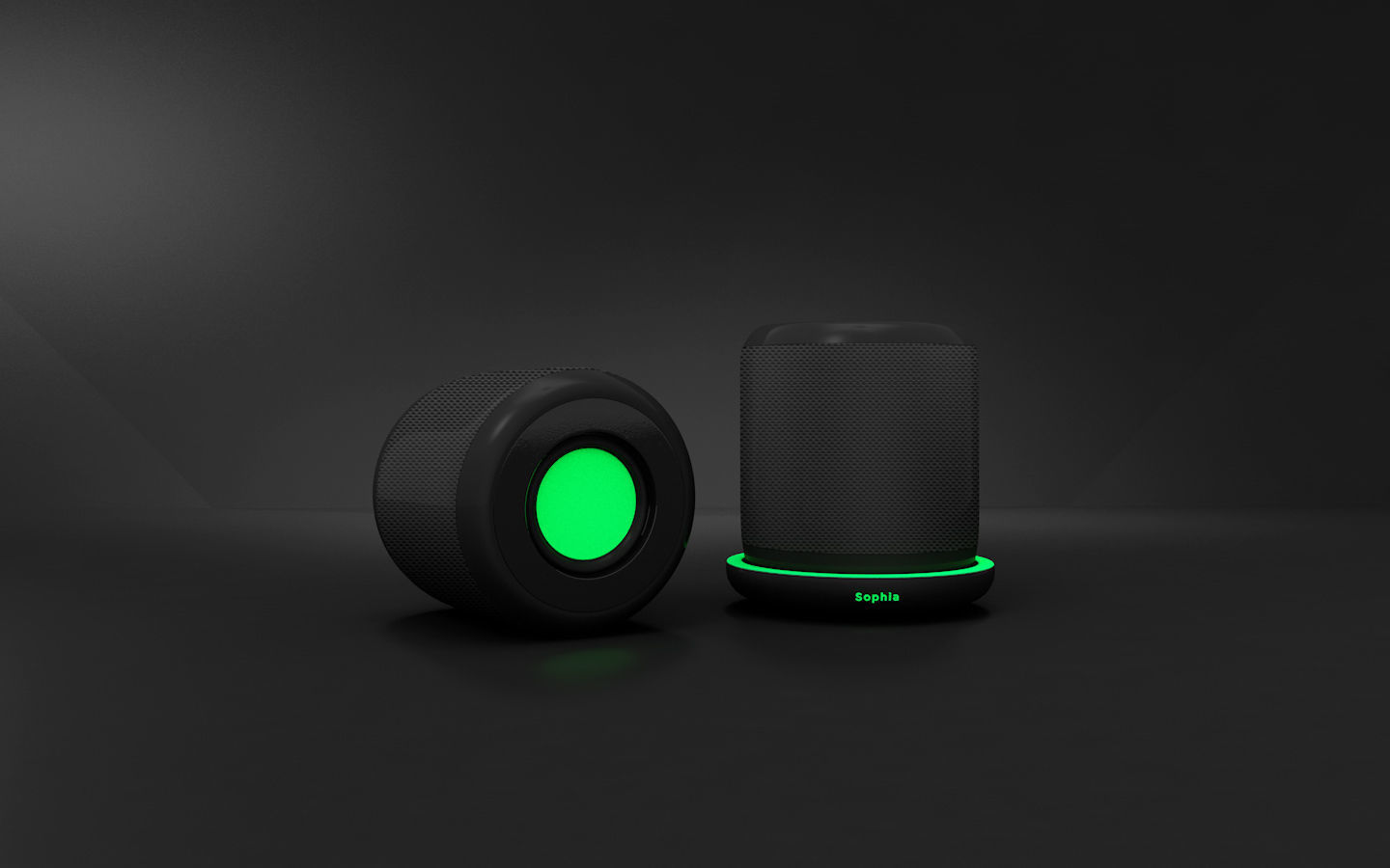 Speakers Sophia Low-poly 3D model_1