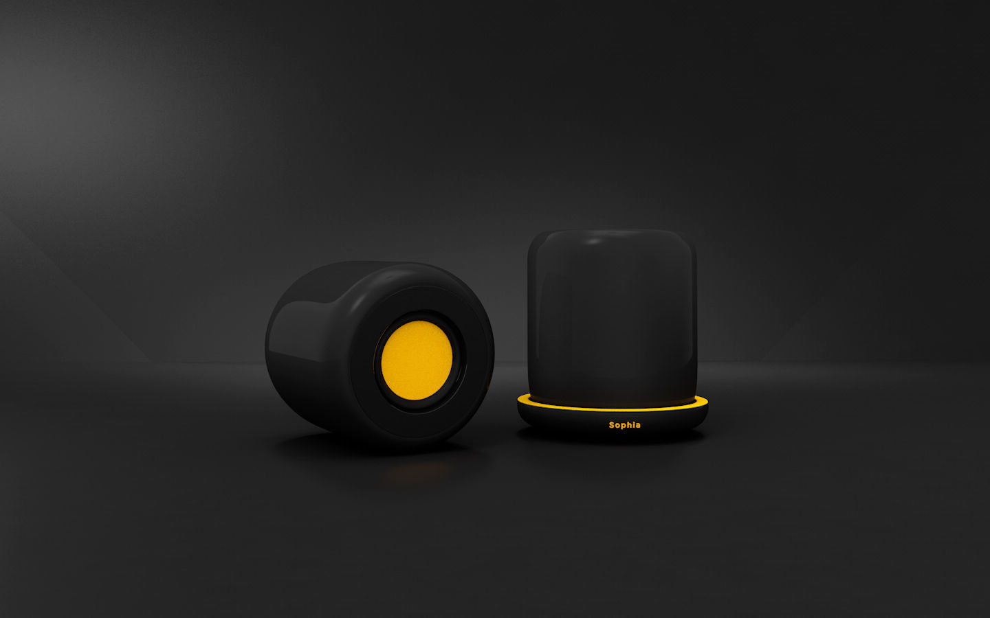 Speakers Sophia Low-poly 3D model_5