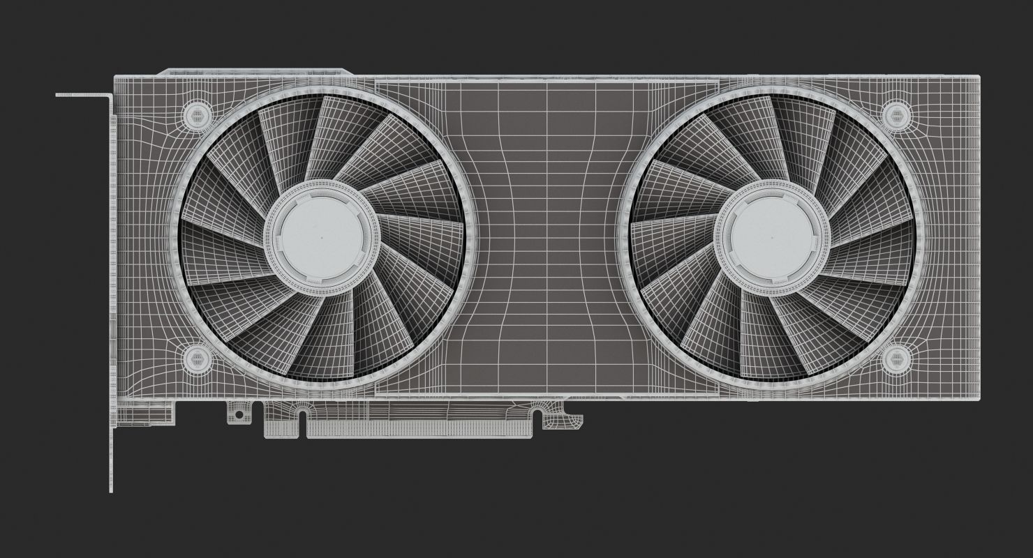 NVIDIA Geforce RTX 2080 Graphics Cards 3D model_15