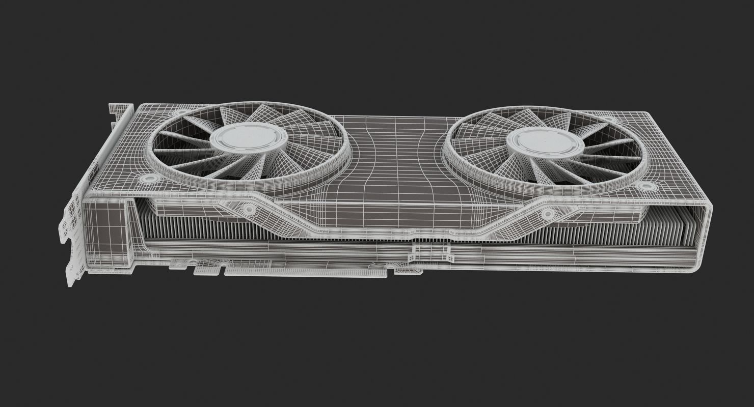NVIDIA Geforce RTX 2080 Graphics Cards 3D model_17