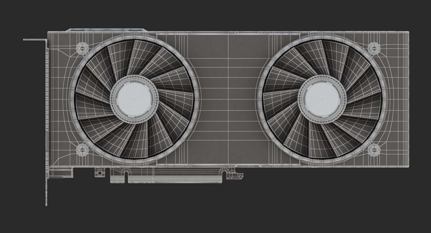 NVIDIA Geforce RTX 2080 Graphics Cards 3D model_14