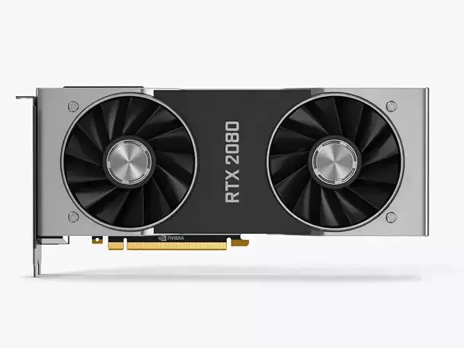 NVIDIA Geforce RTX 2080 Graphics Cards 3D model