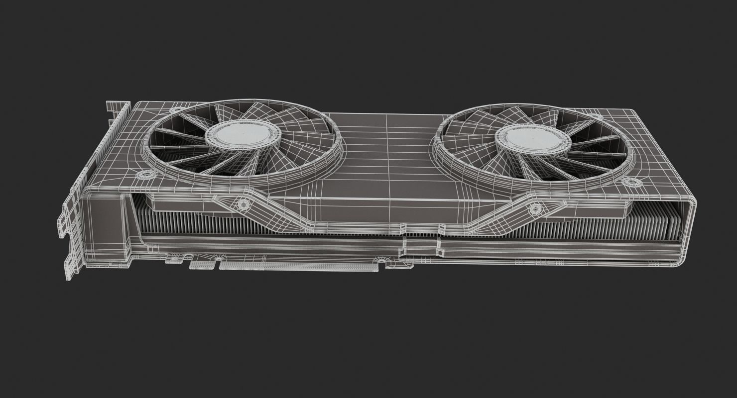 NVIDIA Geforce RTX 2080 Graphics Cards 3D model_16