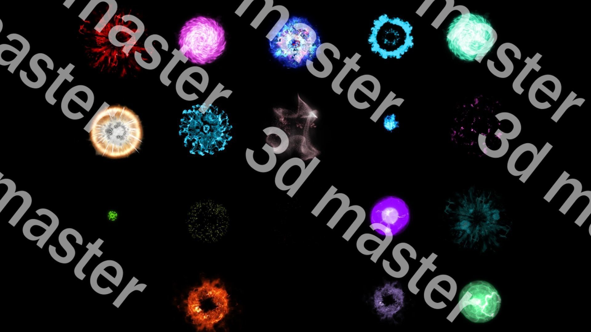 2d effects magic explosion animation sprite sheet Texture_6