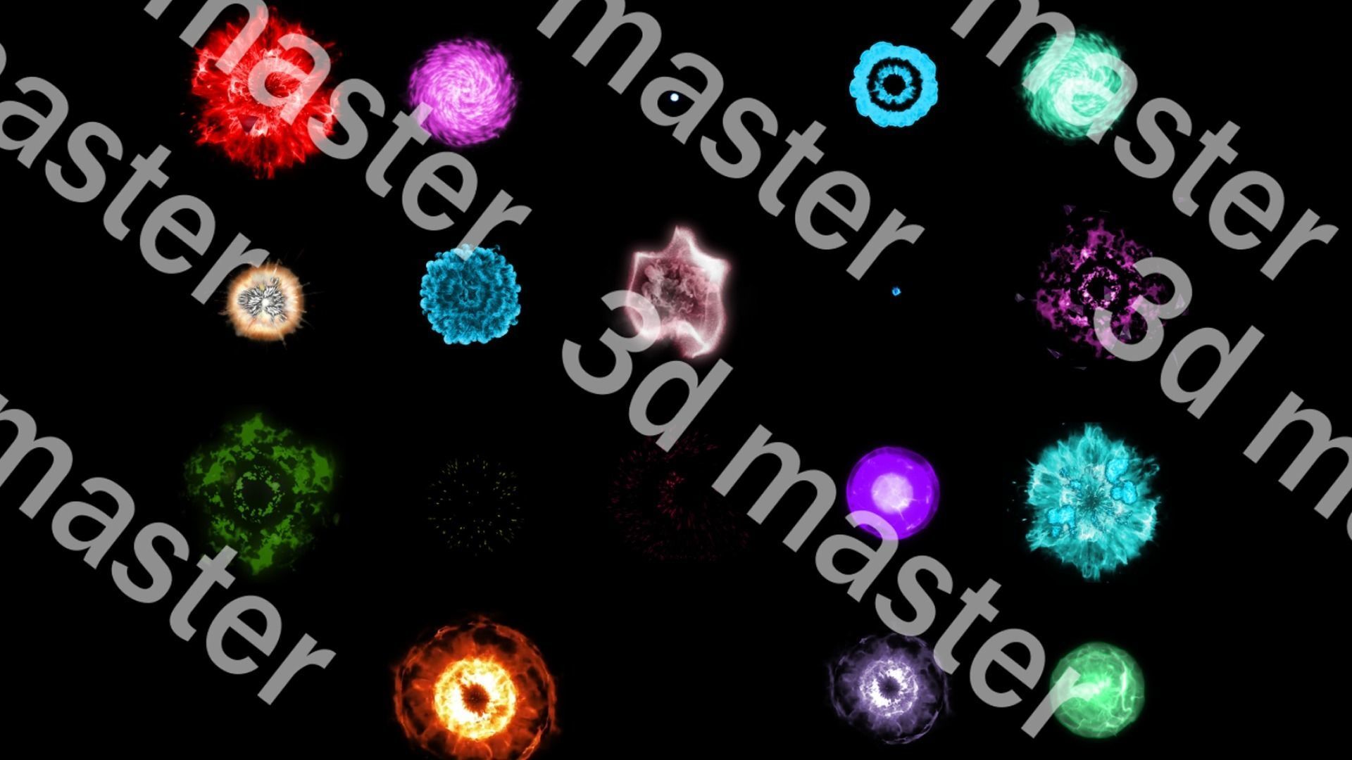 2d effects magic explosion animation sprite sheet Texture_5