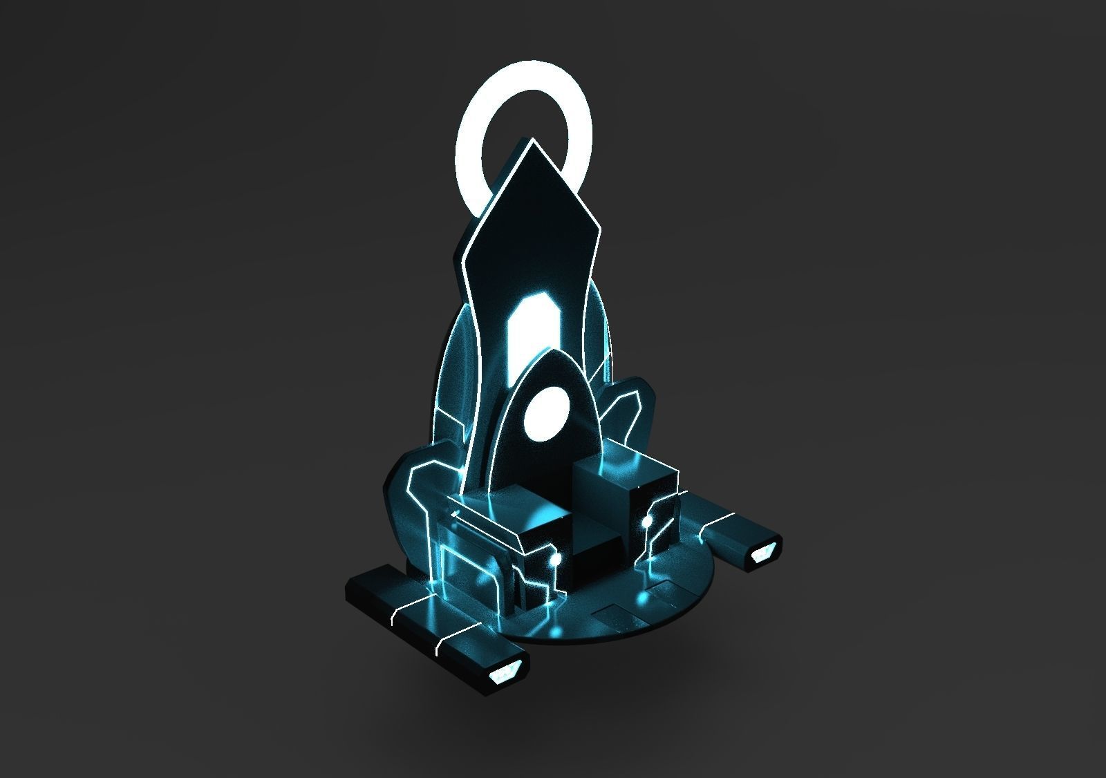 Mobius Chair of Batman 3D model_1