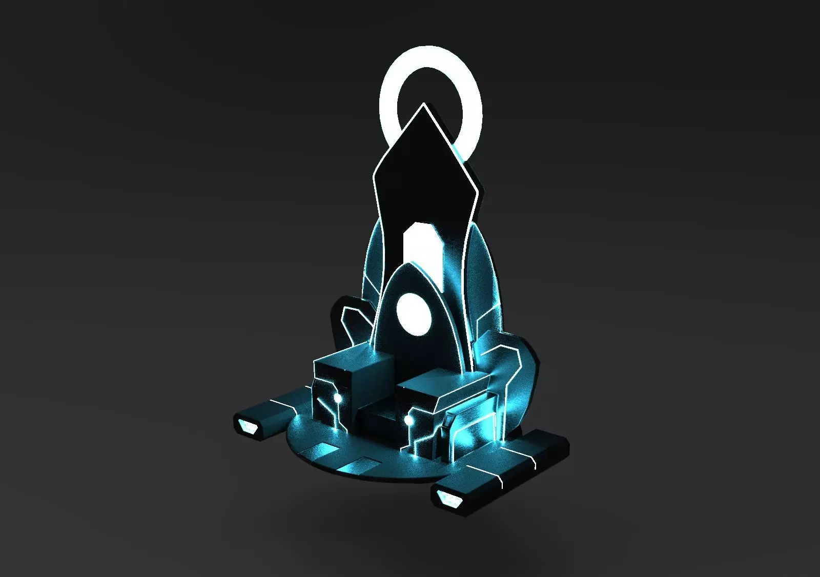Mobius Chair of Batman 3D model_0