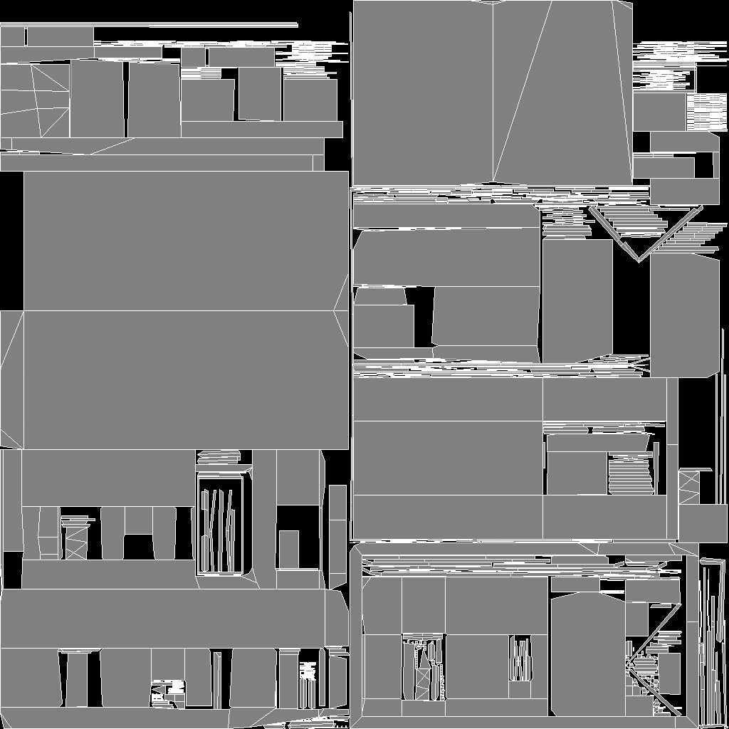 Middle East destroyed house for game num02 3D model_4