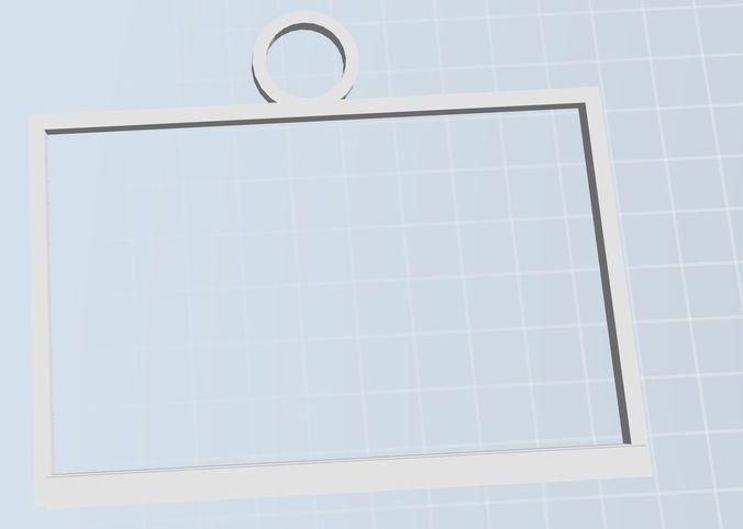 3D Lithopane Frame with hanger 3D print model