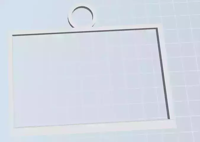 3D Lithopane Frame with hanger 3D print model