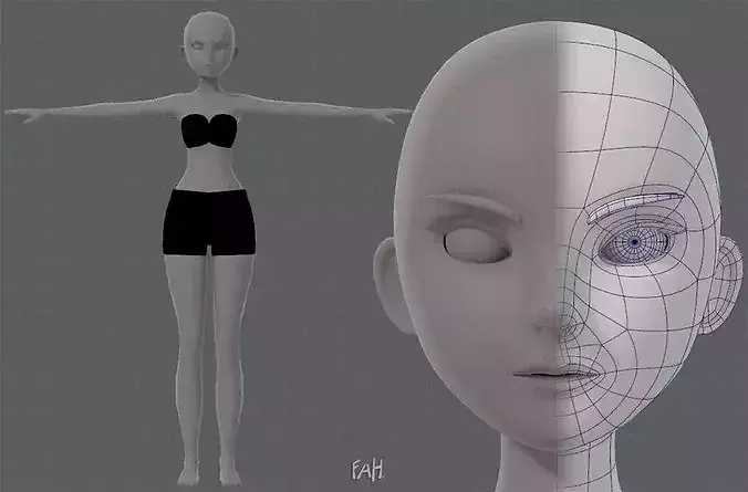 Base mesh woman 11