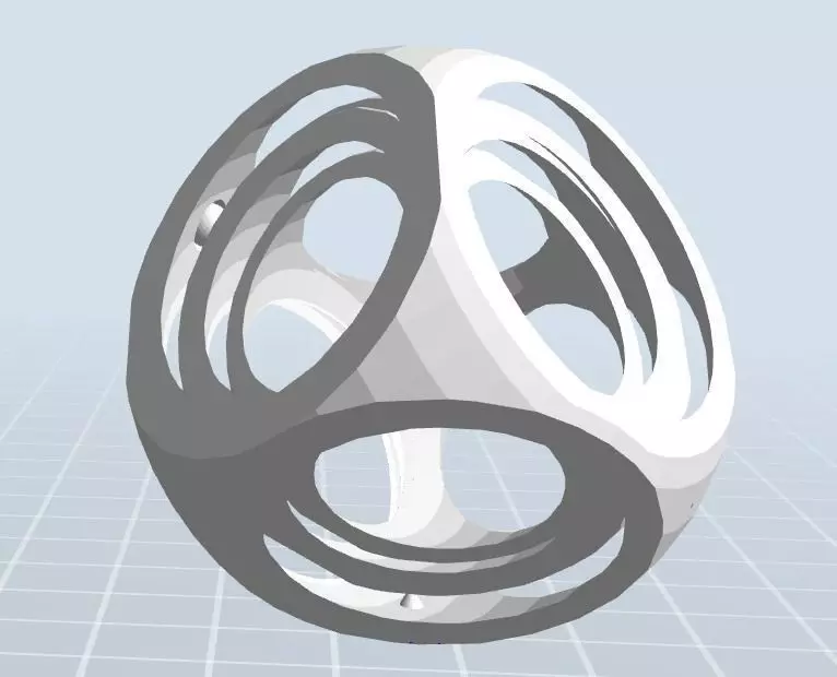 Simple gyroscope  3D print model_0