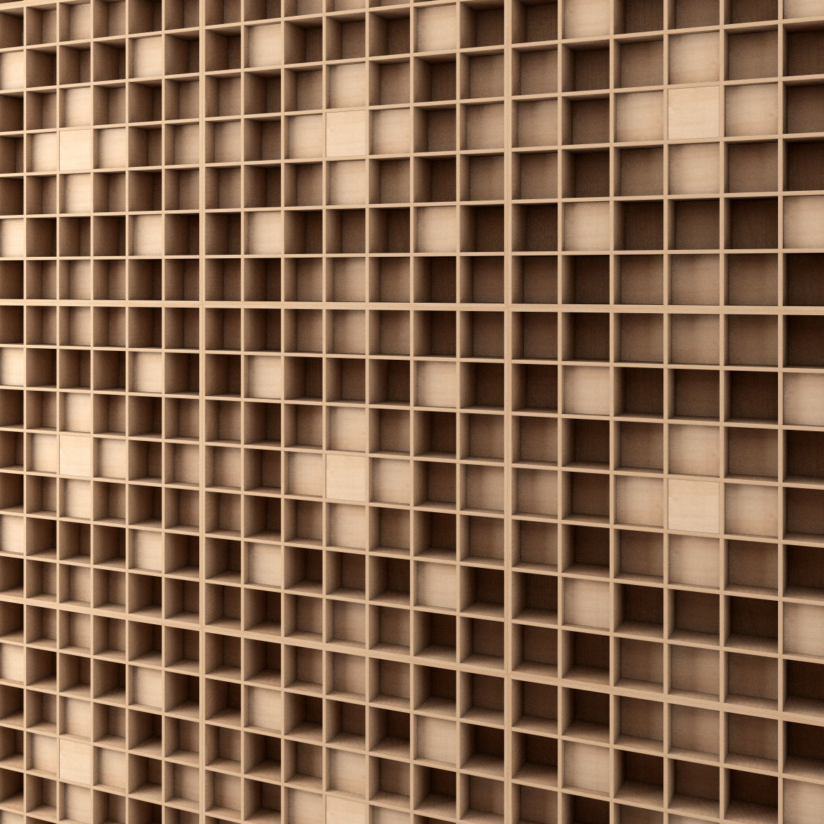 Spektrum Diffuser - recording studio wall panel 3D model_2