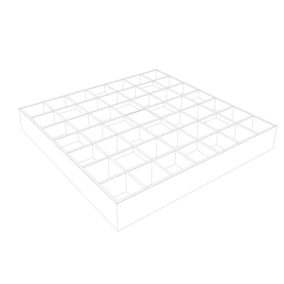 Spektrum Diffuser - recording studio wall panel 3D model_4