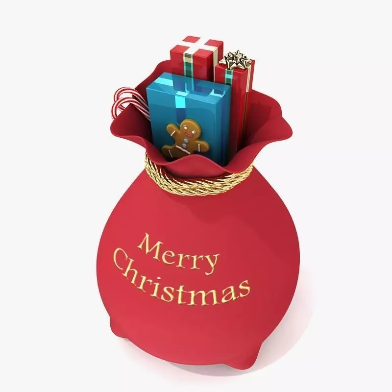 Santas Toy Sack 3D model_0