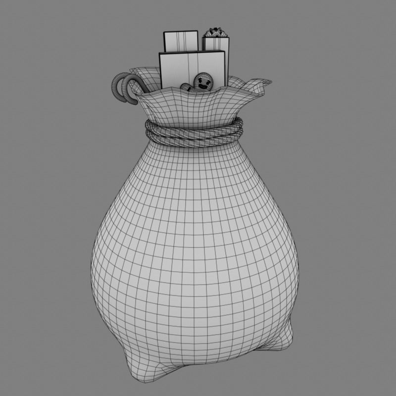 Santas Toy Sack 3D model_8