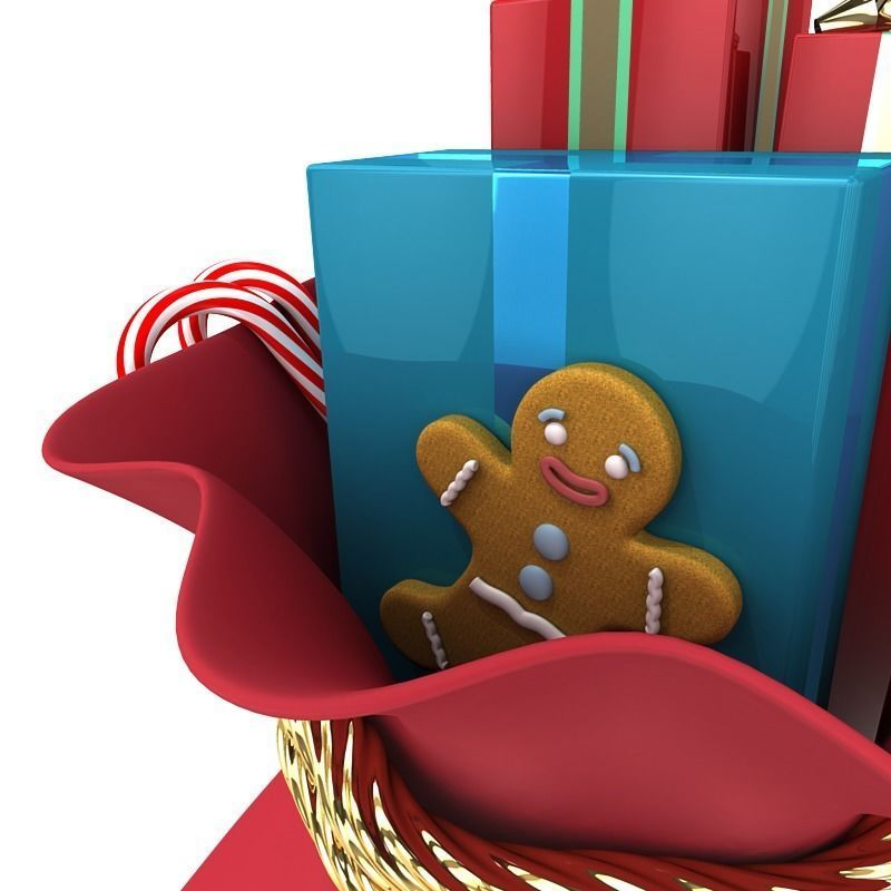 Santas Toy Sack 3D model_2