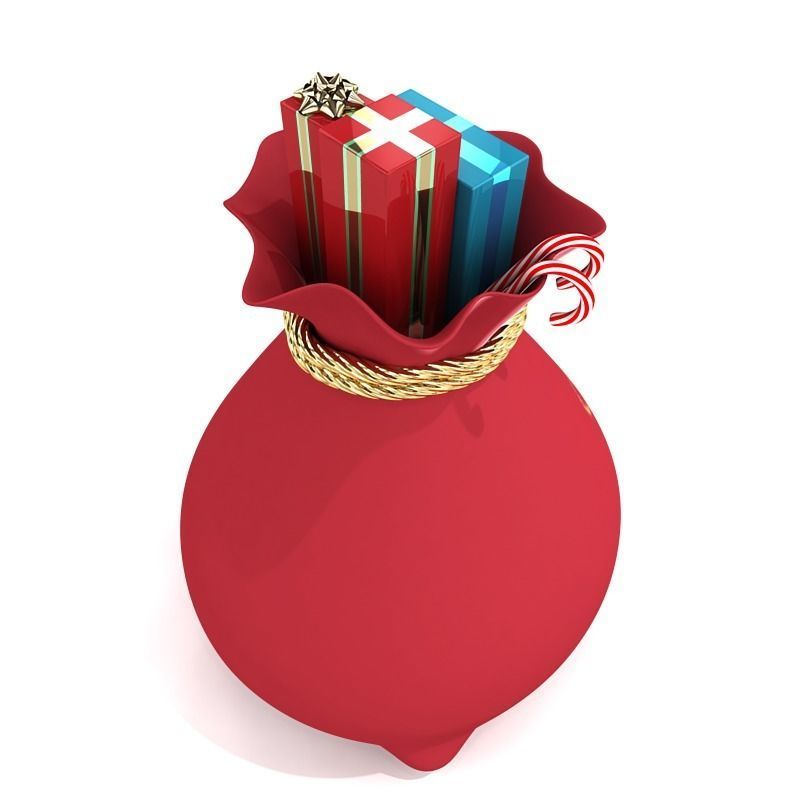 Santas Toy Sack 3D model_4