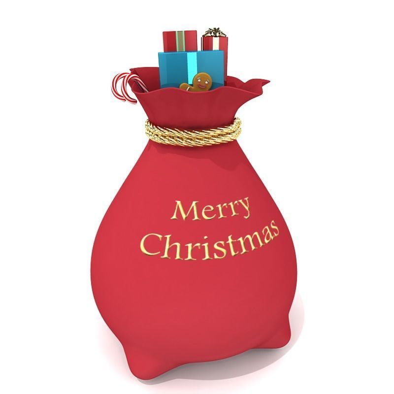 Santas Toy Sack 3D model_6