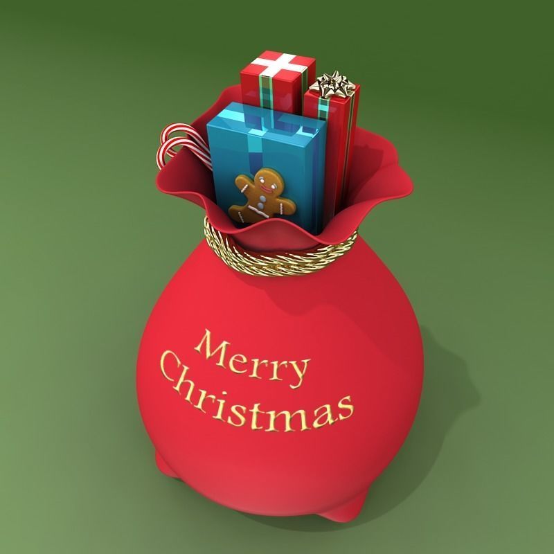 Santas Toy Sack 3D model_1