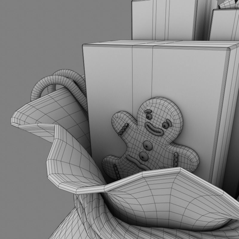 Santas Toy Sack 3D model_10