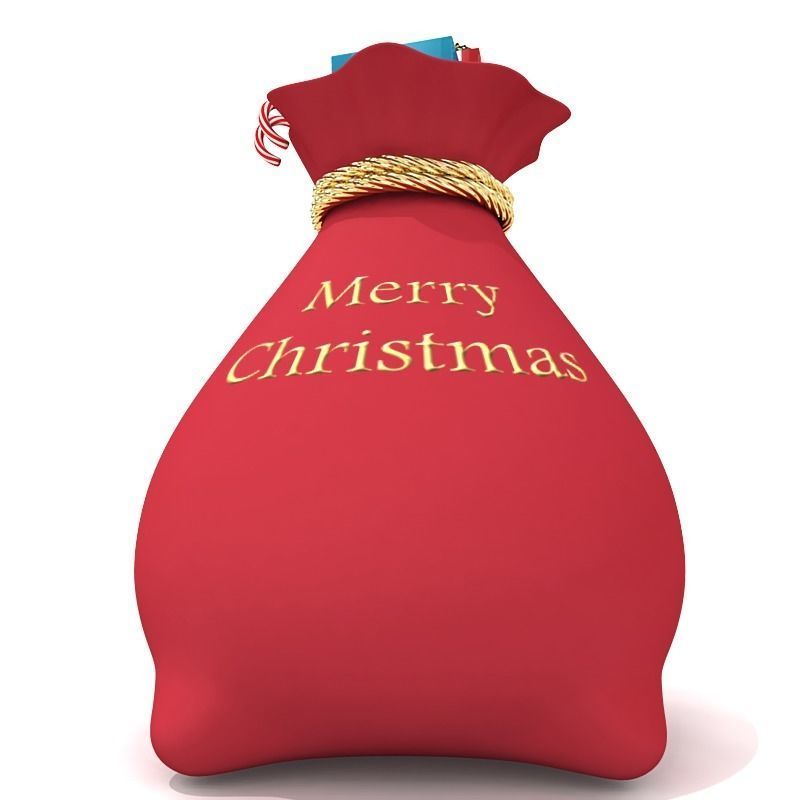 Santas Toy Sack 3D model_3