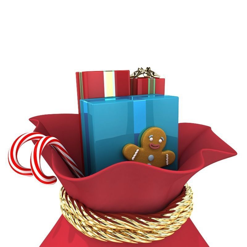 Santas Toy Sack 3D model_5