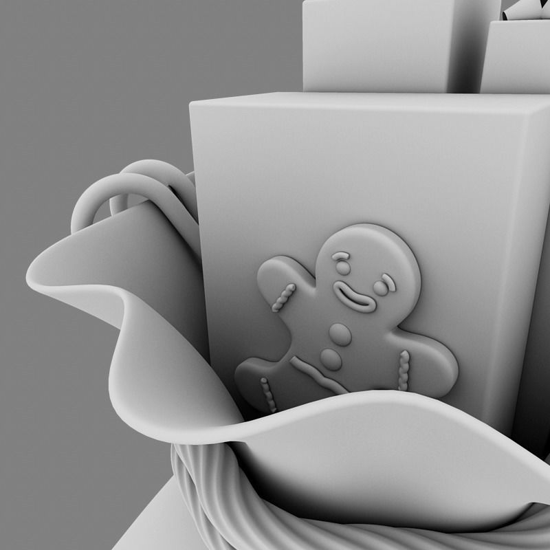 Santas Toy Sack 3D model_9