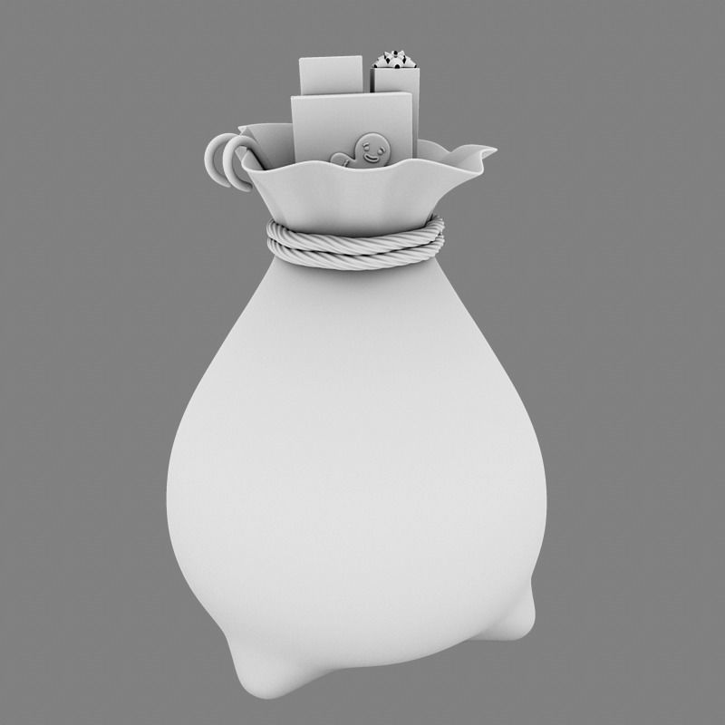 Santas Toy Sack 3D model_7