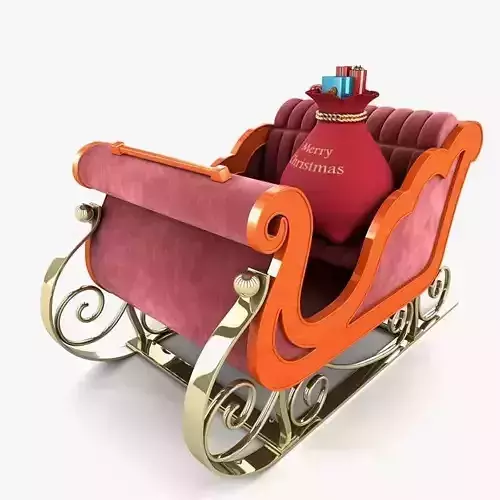 Santas Sled 3D model