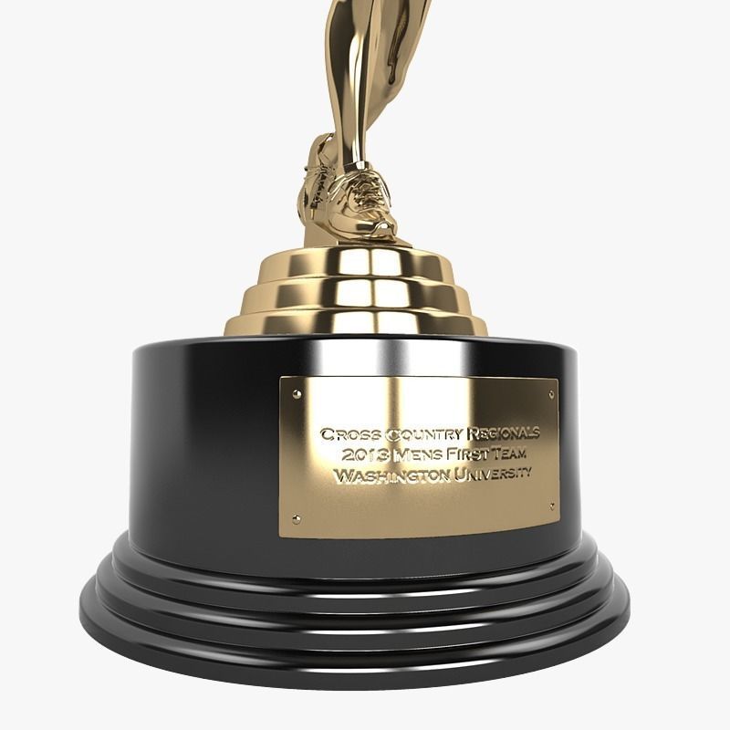 Runner Trophy 3D model_2