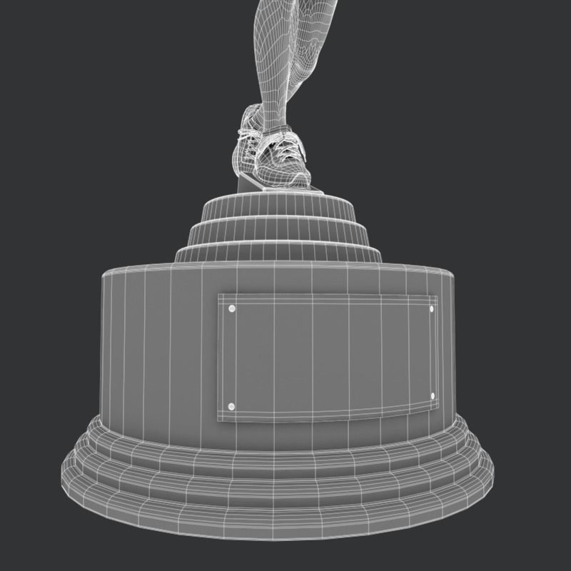 Runner Trophy 3D model_9