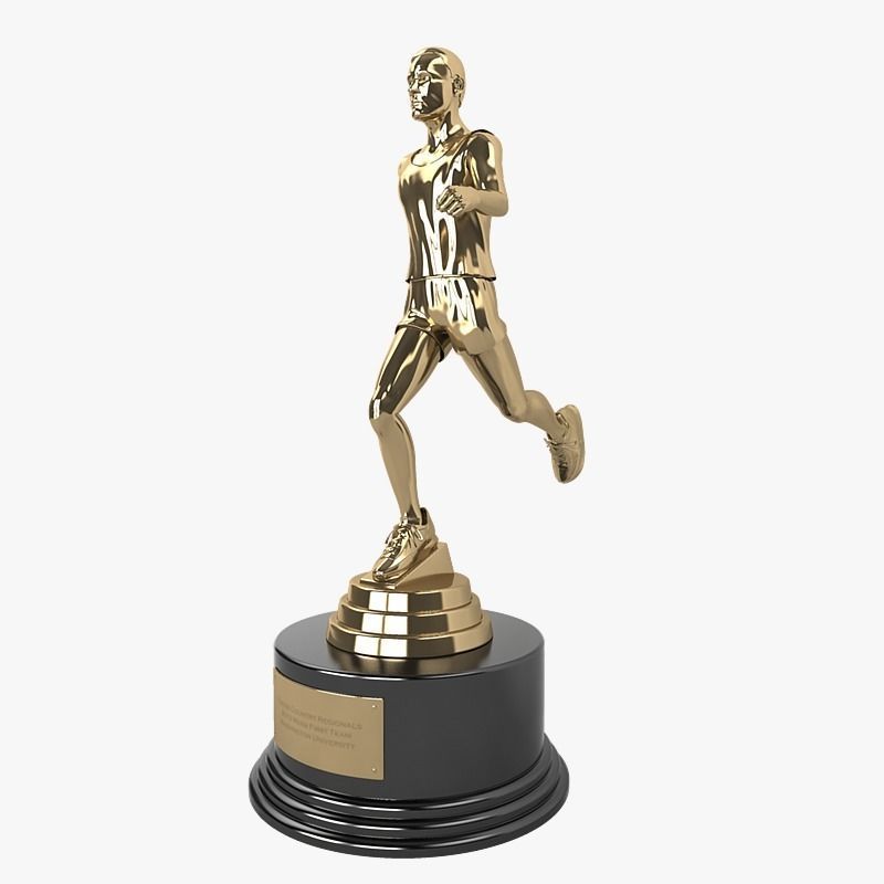 Runner Trophy 3D model_4