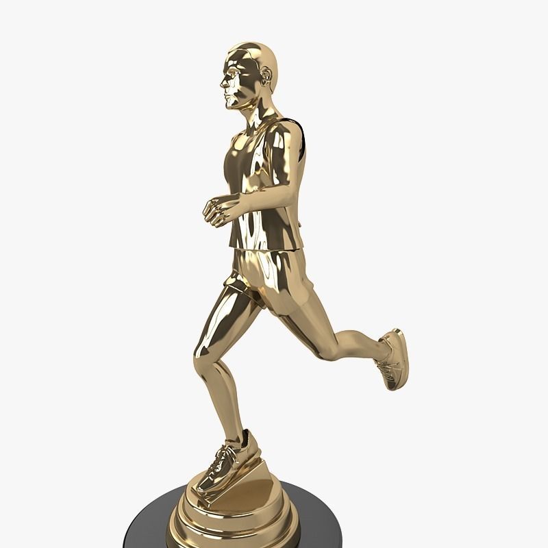 Runner Trophy 3D model_7