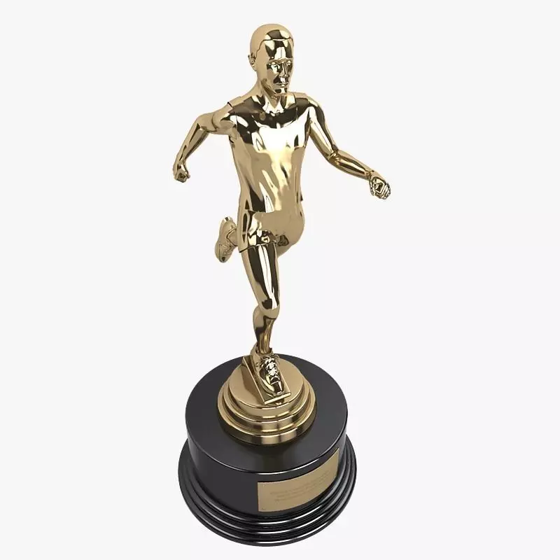 Runner Trophy 3D model_0