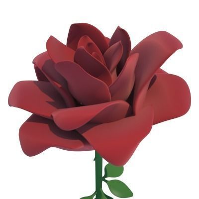 Roses rose 3D model_5