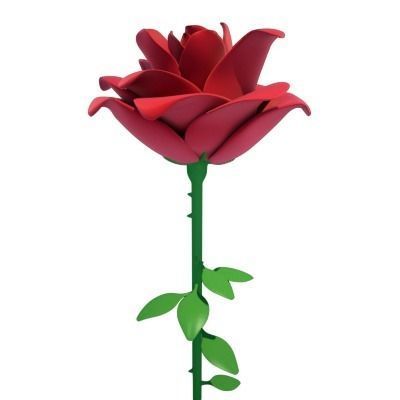 Roses rose 3D model_1