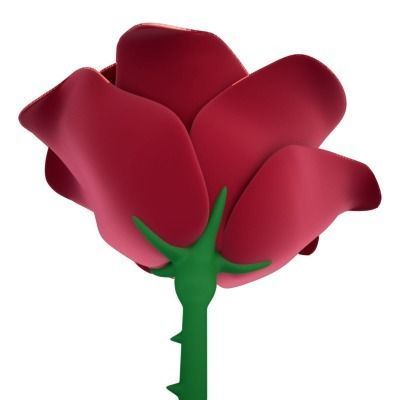 Roses rose 3D model_4