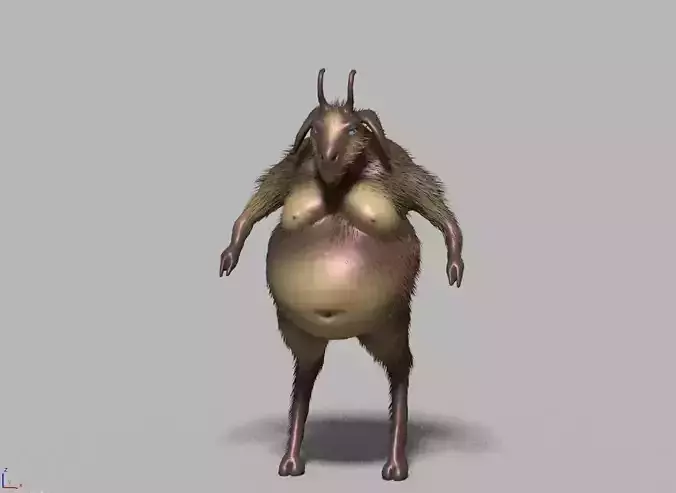 fat goat lowpoly