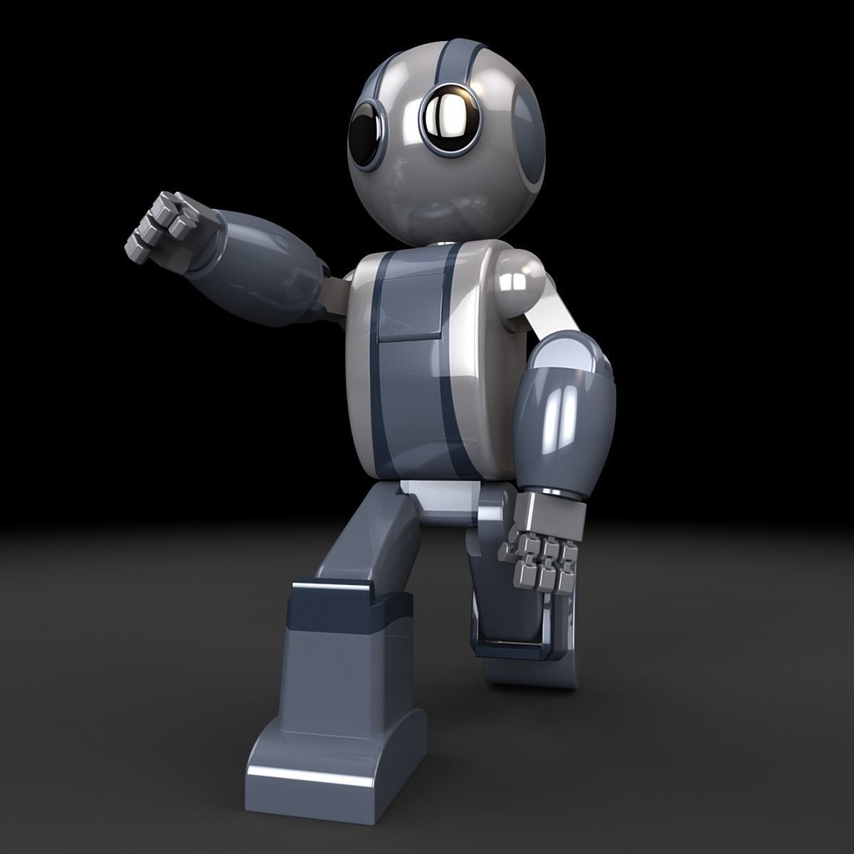 Robot 1 lego 3D model_9