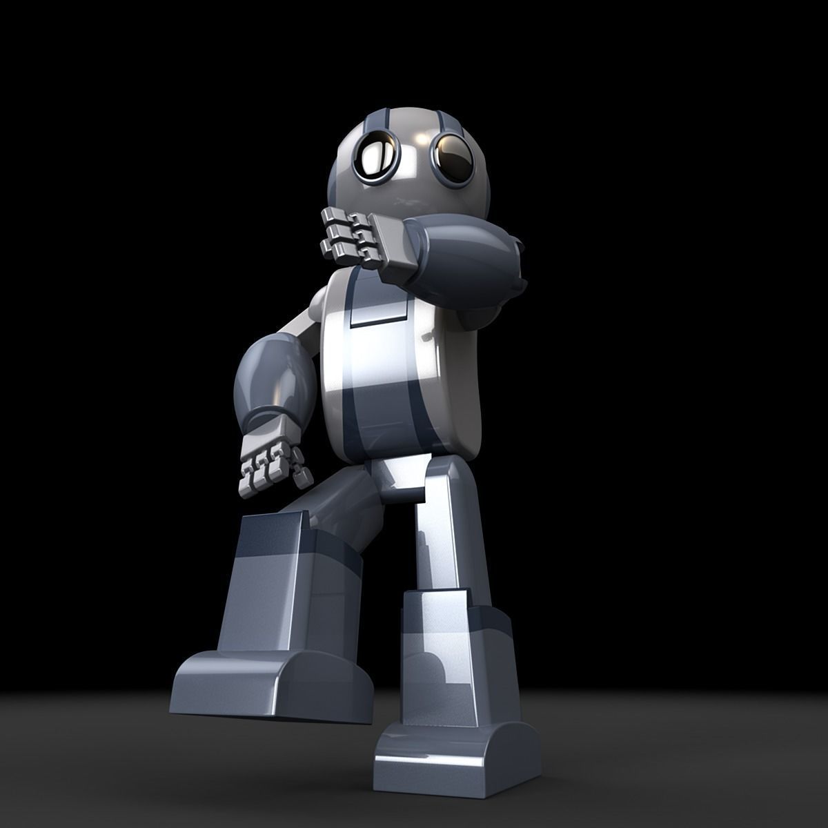 Robot 1 lego 3D model_7