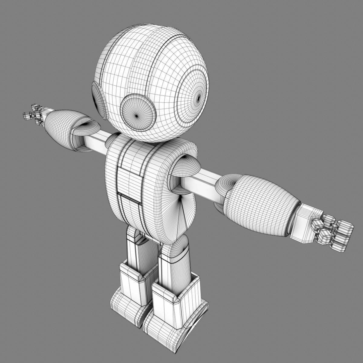 Robot 1 lego 3D model_11