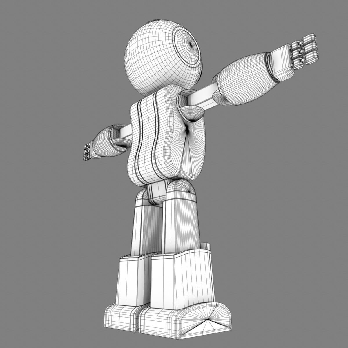 Robot 1 lego 3D model_16