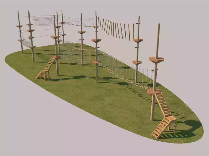 Rope Park 3D model